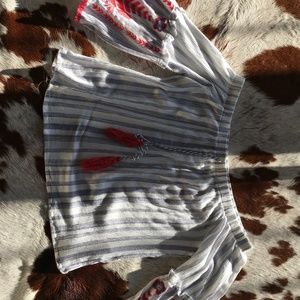 Off the shoulder flowing top